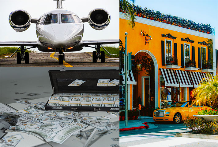 The rich and famous